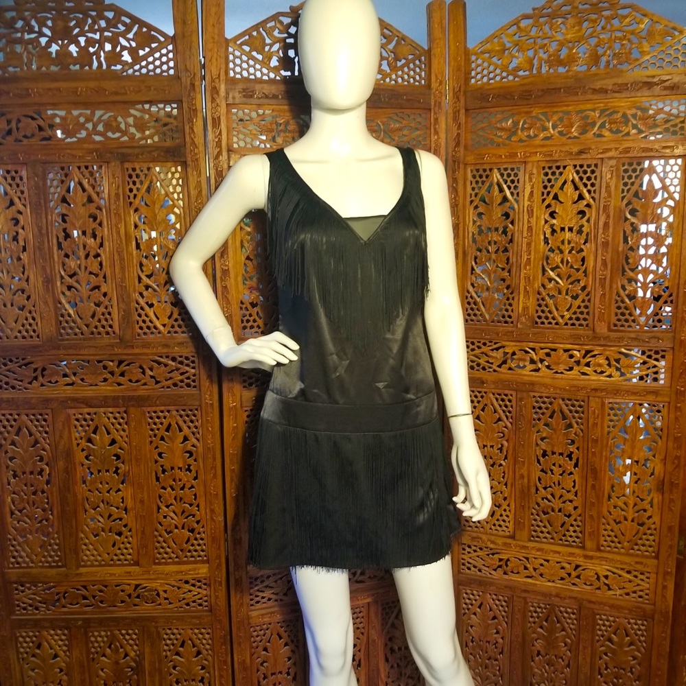 Black Tasseled Flapper dress